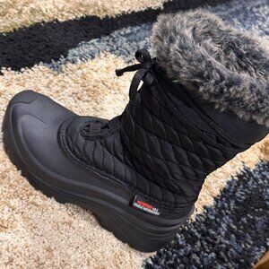 Ice Fields Women's Shirley Black 2 Tall Winter Boots Size 8